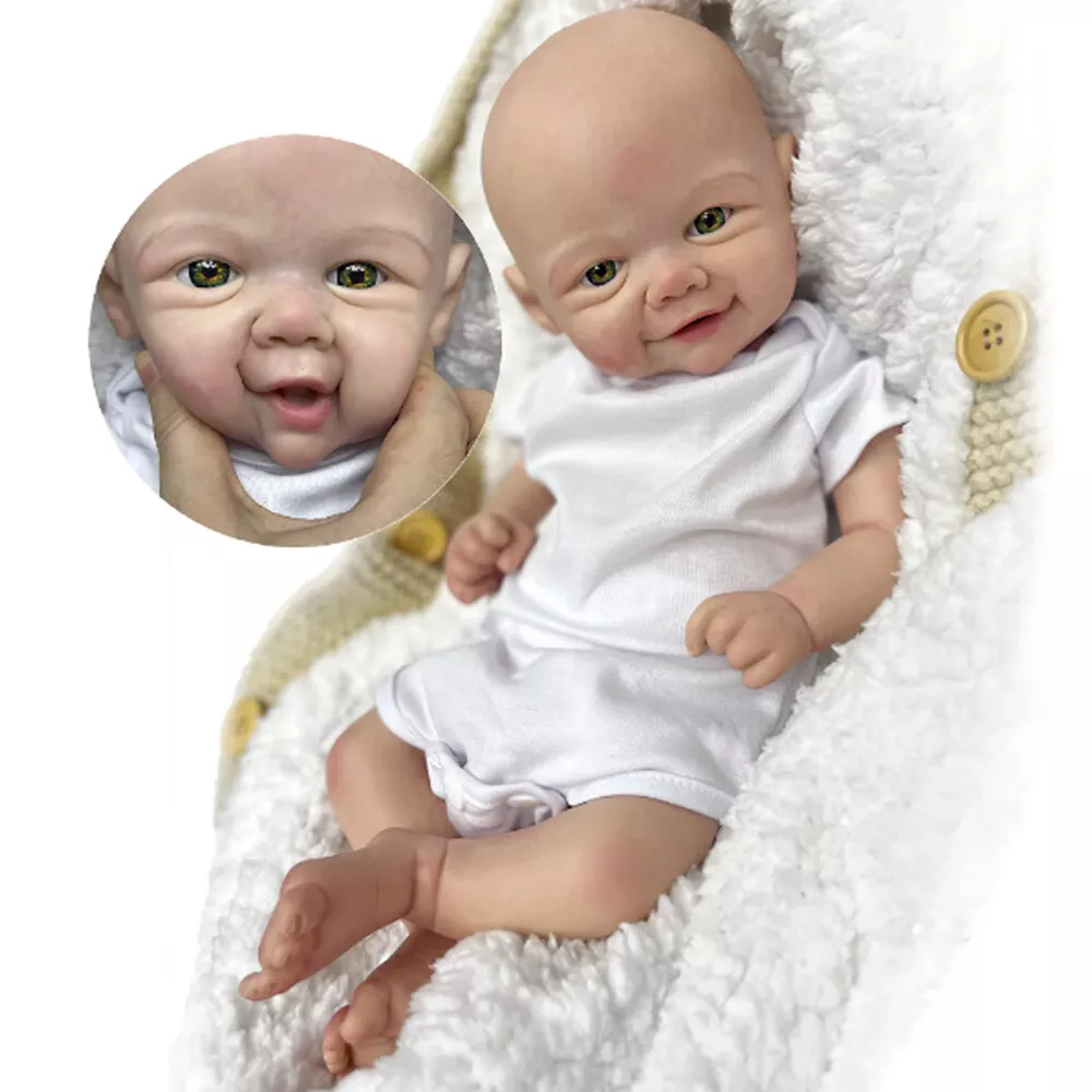 42cm Vivienne Baby Reborn Doll Handmade Full Body Silicone Newborn