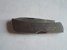 PARKER Japan All Stainless Gentleman's Lockback Knife Surgical Steel w/ Imprint