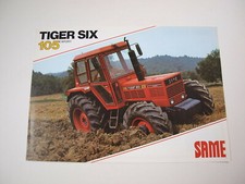 SAME Tiger Six 105 Export Trattore Trattori Brochure Colore Italia Originale 80 Come Nuovo
