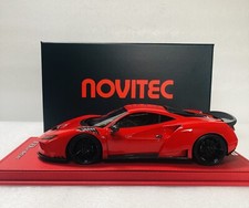 118 Peako Novitec Ferrari F8 Tributo N-largo Red 2021 Limited Edition With Case