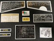 CBX 1979-1980 "WARNING&SERVICE" KIT REPRODUCTION DECAL CBX1000 10 LABEL SET