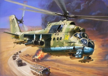 MIL-24P Helicopter 1:72 Plastic Model Kit ZVEZDA