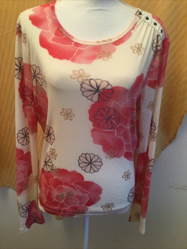 Kenneth Cole Woman’s Gorgeous Floral Lightweight Top Size XL - Picture 2 of 6
