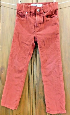 Old Navy Jungen Größe 6 Terrakotta Farbe Kord Karate Slim Integrierter Flex Max