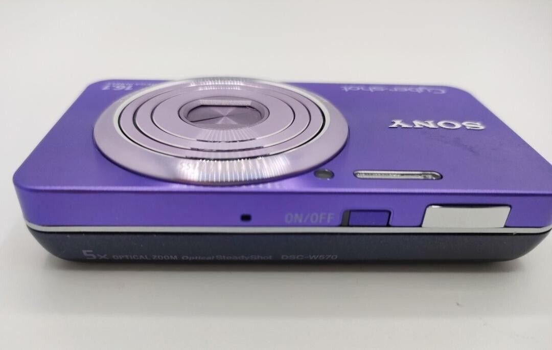 Sony Cyber-shot DSC-W570 Digital Camera 16.1MP Purple Sony Cyber-shot DSC-W570 Digital Camera 16.1MP Purple