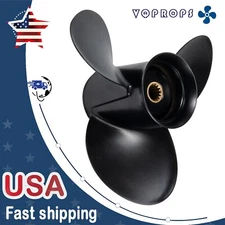 10.5 x 11 Aluminum Propeller for Evinrude Outboard Engine 15-35HP 14 Tooth,RH