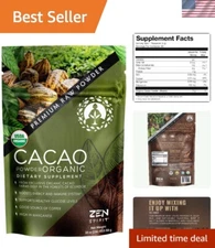 Organic Cacao Powder 1 LB - USDA Certified Superfood for Guilt-Free Indulgence