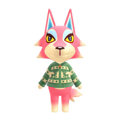 #196 Mini Amiibo Karte für Animal Crossing Freya / Wolf Nintendo Switch