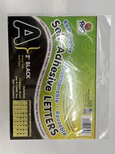 Pacon Removable and Reusable Self Adhesive Letters 2 inch Black 51650 New