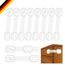 Kindersicherung Schrank, Kimsky 10 Stück Schranksicherung Baby, Weiß Schublad...