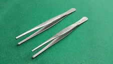 6 PCS ASSORTED PREMIUM GRADE THUMB TISSUE FORCEPS 1X2TEETH 5.5''+6'' SURGICAL