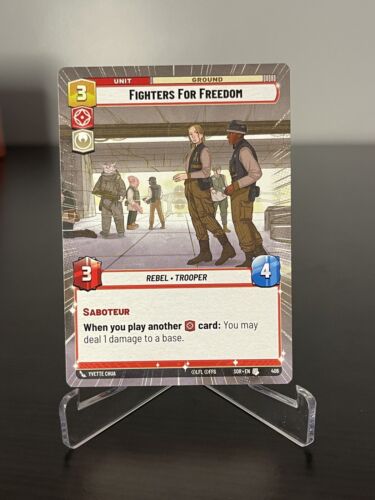 Star Wars Unlimited: Funke of the Rebellion Fighters for Freedom Hyperspace - Bild 1 von 2