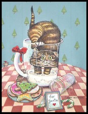 Greeting Card - Cat Kitten - Gary Patterson - Christmas - 0305
