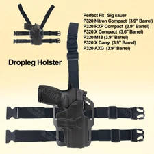 P320 Drop Leg Holster Fit Sig Sauer P320 M18 X Carry Compact P320 AXG XFive RXP 