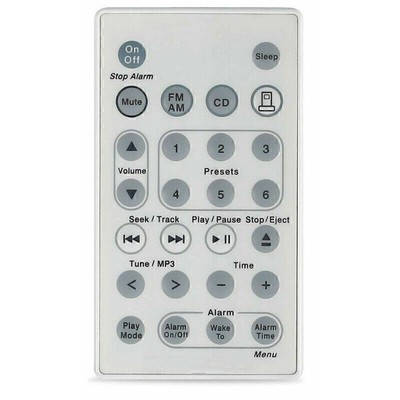 Ersatz Fernbedienung passend für BOSE WAVE MUSIC SYSTEM (WHITE) O5F9 C7C0