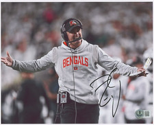 Zac Taylor Signed 8x10 Photo Picture BAS Beckett COA Cincinnati Bengals Burrow