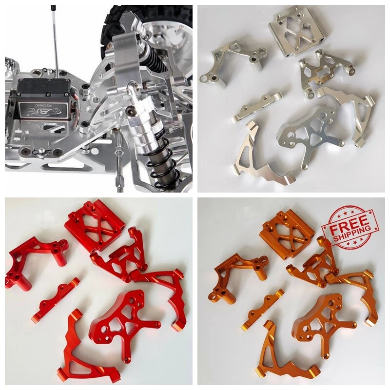 Alloy/Plastic Front Shock Towers Support Brace Bulkhead for HPI Baja 5B Rovan KM - Image 2 of 4