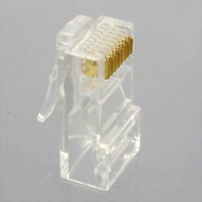 20pcs RJ45 8P8C WLAN Modular CAT5 Plug Ethernet Lan Network Connector crimp line