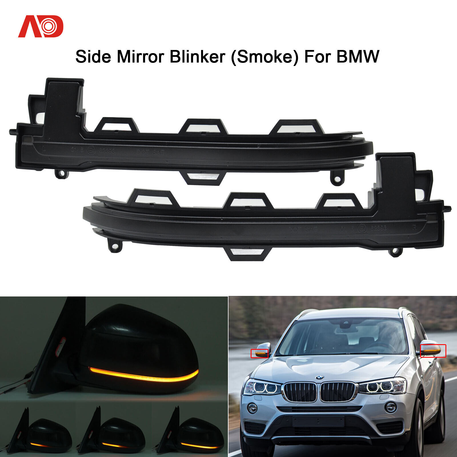 for BMW X5 F15 2013 2014 2015 2016 2017 G05 2018 2019 2020 2021 2022  Dynamic LED Sequential Indicator Mirror Turn Light Signal