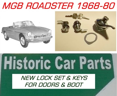 MGB-GT/' 68 -/'80 SERRURE DE PORTE BARILLET Montage Clips Kit voiture Set MRD1067 MGB