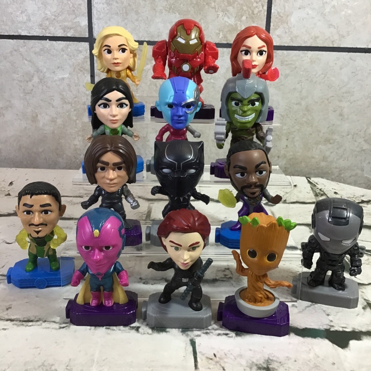 Marvel Avenger Eternals Mcdonalds Toys Lot of 14 Groot Ironman and
