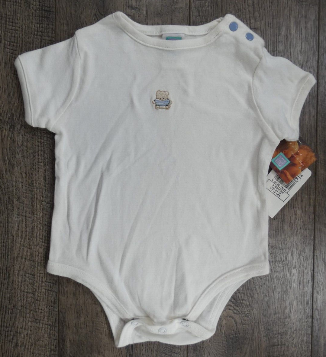 Baby Boy Clothes New Little Me 3 Month White Bear Bodysuit | eBay