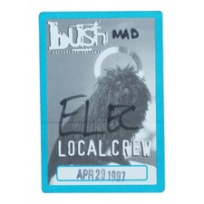 1997 Bush Razorblade Suitcase Local Crew Backstage Pass