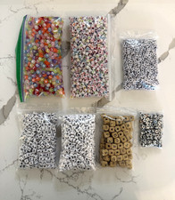 Alphabet Letter Plastic Beads Bulk Lot Multicolor Jewelry Making DIY Craft Beads