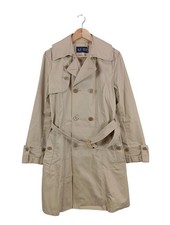 ARMANI bodenlanger Mantel Damen Mantel Gr. DE 44 wollweiß Casual-Look