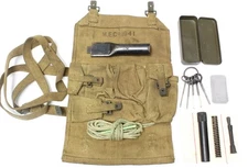 WW2 1941 Bren 37 Pattern Webbing Spare Parts Wallet Cleaning Kit Case Extractor
