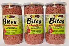 72 Oz Nature Zone Bites for Bearded Dragons in 3 - 24 Oz Plastic Jars 19.99 Ea