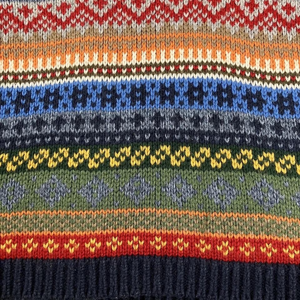 Suéter tejido Y2K Baby Gap 3T Fair Isle colorido mezcla de lana pulóver fotos de vacaciones Foto 4 de 4