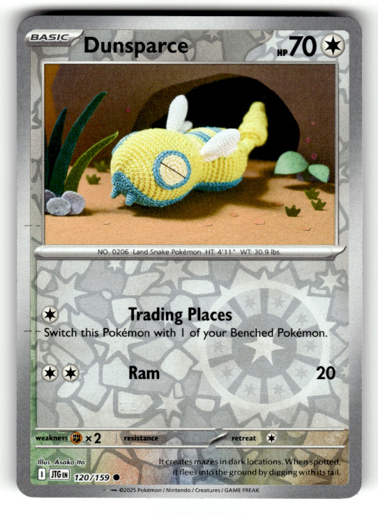 Dunsparce 120/159 Reverse Holo Common SV09: Journey Together LP