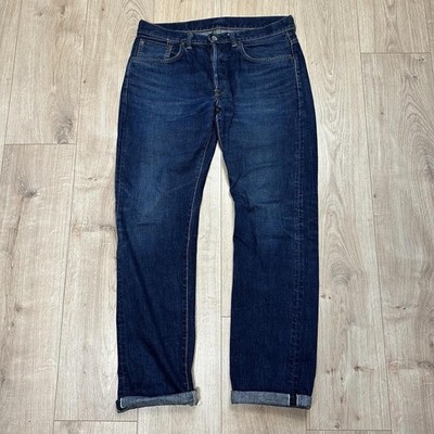 Edwin Japanese Selvedge Denim Jeans, Indigo Navy Blau, Herren W32 L33