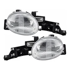 NEW PAIR OF HEADLIGHT FITS PLYMOUTH NEON 1995-1996 4761448AB 4761449AB CH2503103