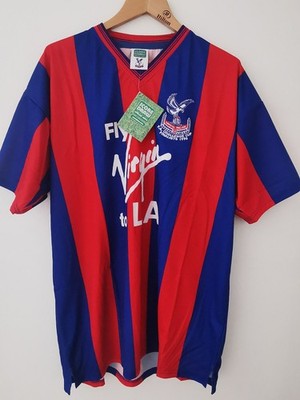 BNWT Score Draw Retro Crystal Palace Football Club 1990 FA Cup Shirt XXL * NEU