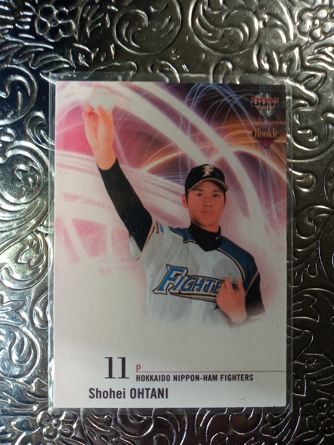 2013 BBM Nippon Ham Fighters Shohei Ohtani Pitching + Hitting Double Sided promo