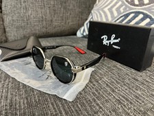 NEW Ray-Ban RB3674-M F031/71 Scuderia Ferrari Gold/Black Sunglasses