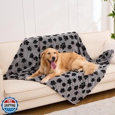 Qeils Jacquard Dog Blankets for Large Dogs, Cozy Calming Pet Blanket Washable