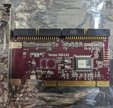 Sonnet Tempo ATA133 PCI IDE ATA/133 PC/MAC Controller Card TESTED