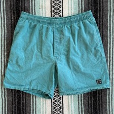 70 s 80 s Ocean Pacific Drawstring Shorts Cotton Aqua Green Coral Green Size L