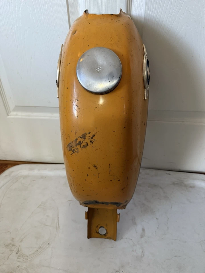 Suzuki TC120 1970 Trail Cat tanque de combustible de gasolina tanque de gasolina con tapa Foto 3 de 4