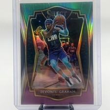  Panini Select - Premier Level Devonte' Graham #102 Green White Purple Prizm
