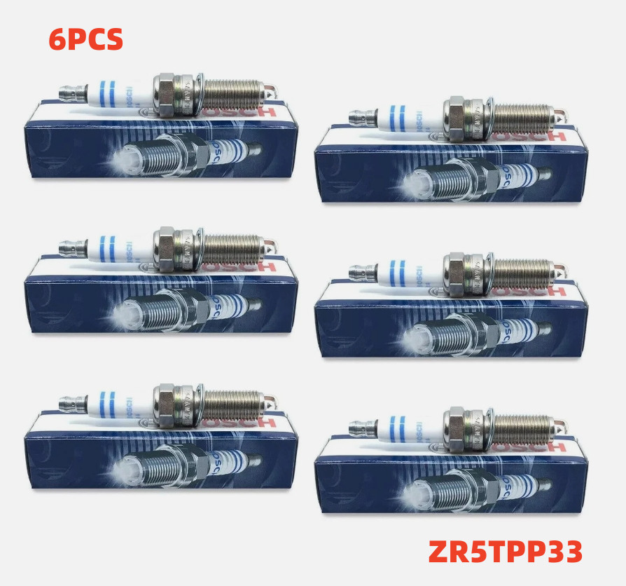 6X Spark Plugs Double Platinum ZR5TPP33 For BMW E82 E88 F02 F10 F13 Bosch