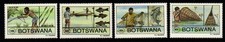 BOTSWANA SG801/4 1995 TRADITIONAL FISHING MNH