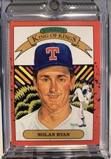 1990 Donruss Nolan Ryan King Of Kings Error Cards 1989 On Back Wrong Back on 659