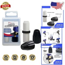 As118 Sandblaster Parts Ceramic Nozzle 2 Dust Covers Storage Case