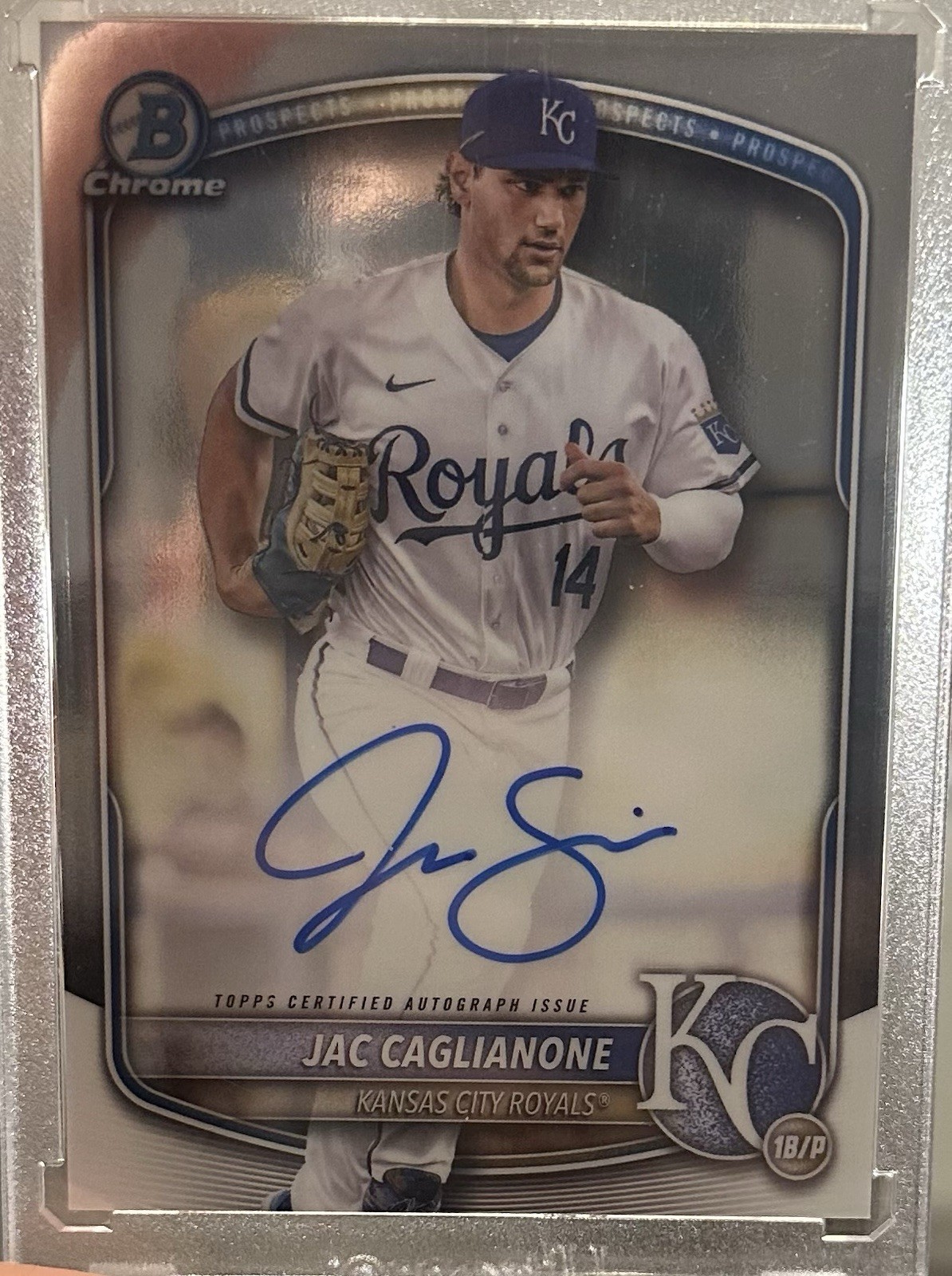 2025 Bowman - Chrome Prospect Autographs Jac Caglianone #CPA-JCA (AU, RC)
