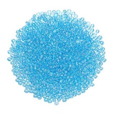 2000Pcs Glass Seed Beads 1.5mm Mini Glass Seed Spacer Bead Light Sky Blue
