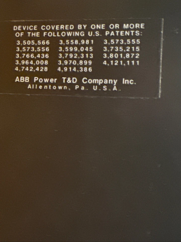 Relé de alimentación inversa ABB Circuit Shield 32R 437W4790 - Usado, funcionando, 24VDC Foto 4 de 4
